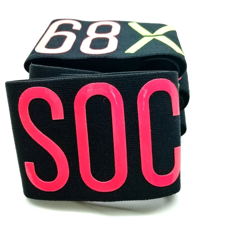 New design soft elastic webbing tape custom silicone logo printed tapes