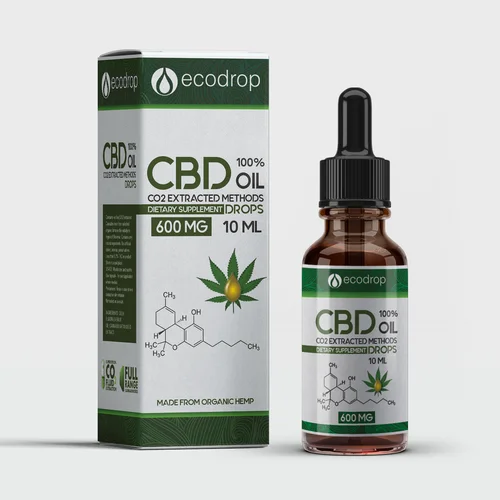 custom printed 500mg Hemp oil box , CBD oil bottle paper packaging box