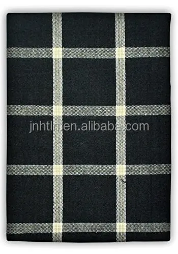 Set of 3 Black Kitchen jacquard Tea Towels Waffle Kitchen Towel in Pure Cotton & Colorful Stripes