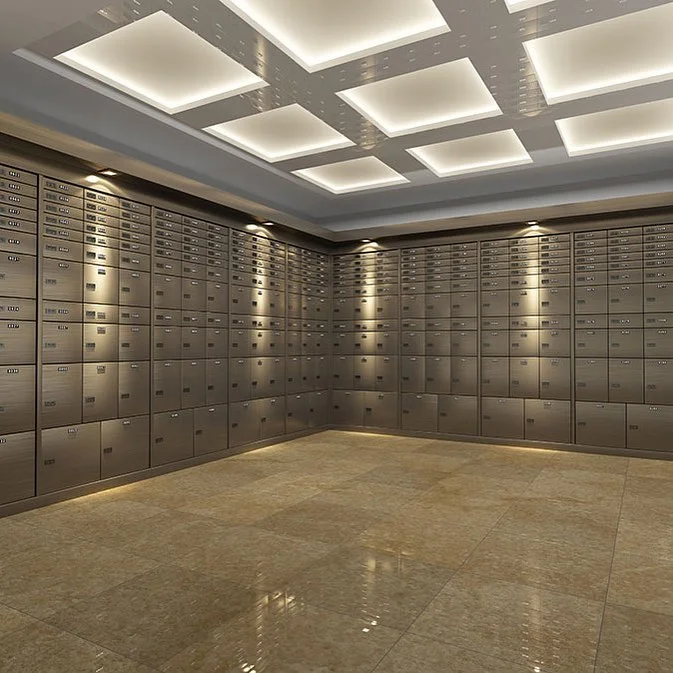 Bank safe deposit box Top quality OEM Hotel hot rolling sheet deposit money safe box locker Jinzheng safe