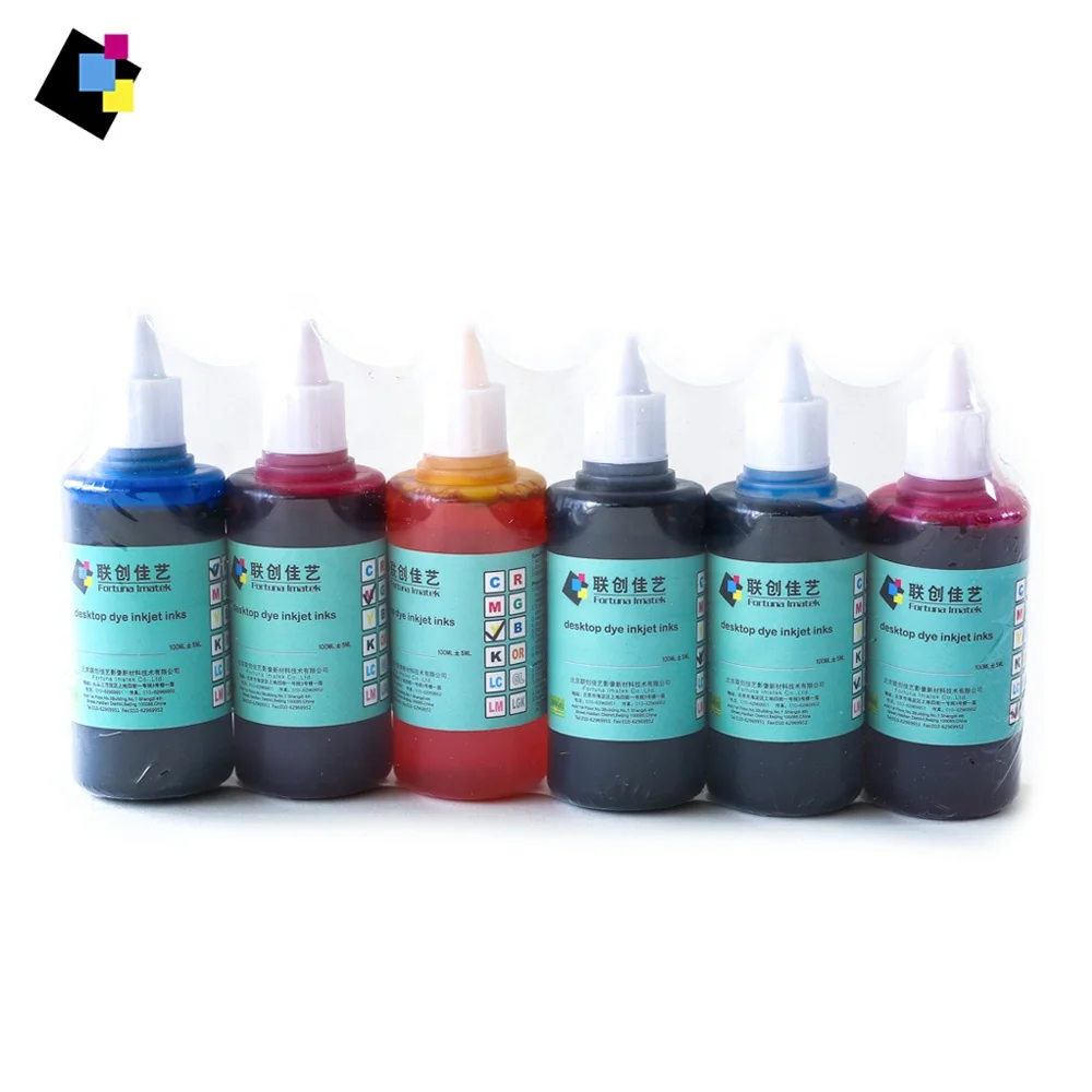 100ml 6 Colors Water Based Ink For Canon TS8080 TS9080 TS6080  MG7780 MG6880