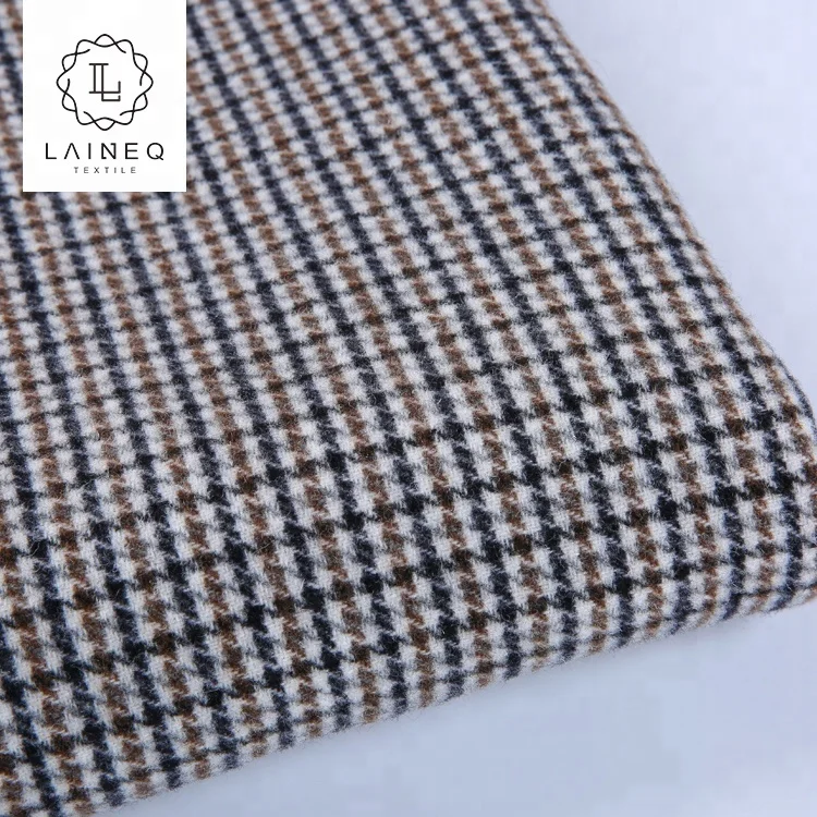2019 high quality colorful classical heavy wool plaid fabric velvet