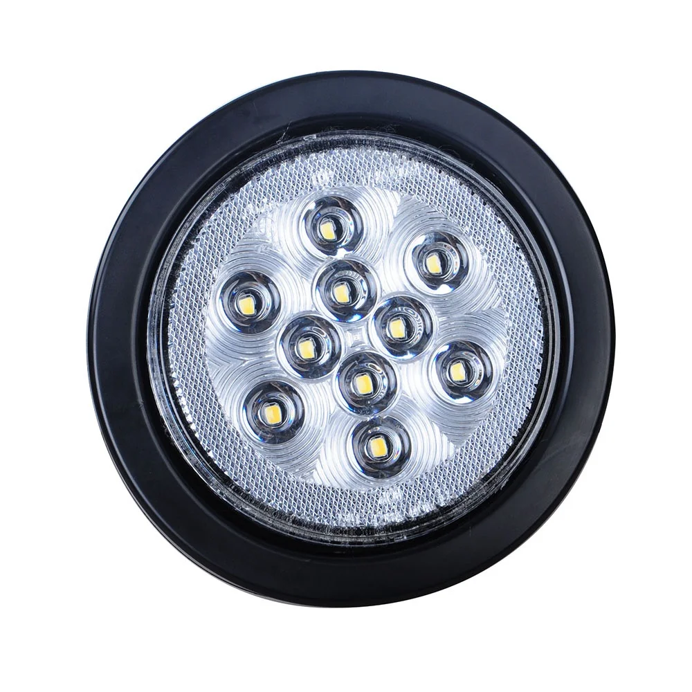 Резервное копирование свет, 4-дюймовый круглый светодиодный Светодиодный фонарь для прицепа
