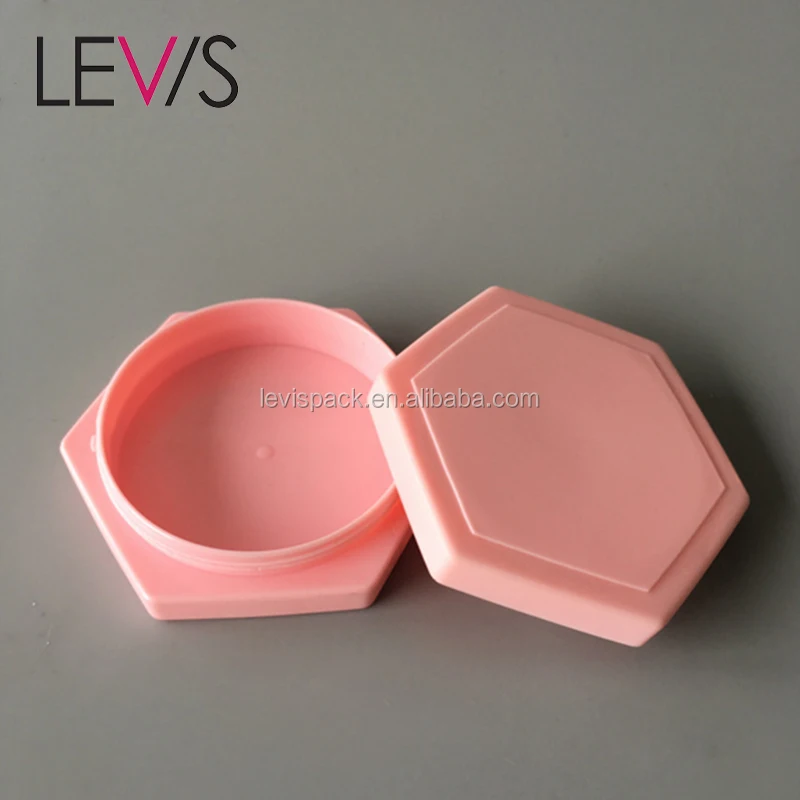 
Empty 100ml hexagon pp plastic cosmetic cream container cream jars 