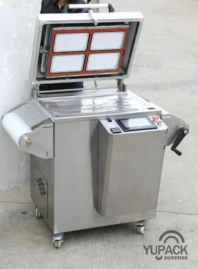 YUPACK tray vacuum sealing machine ,tray vacuum packaging machine