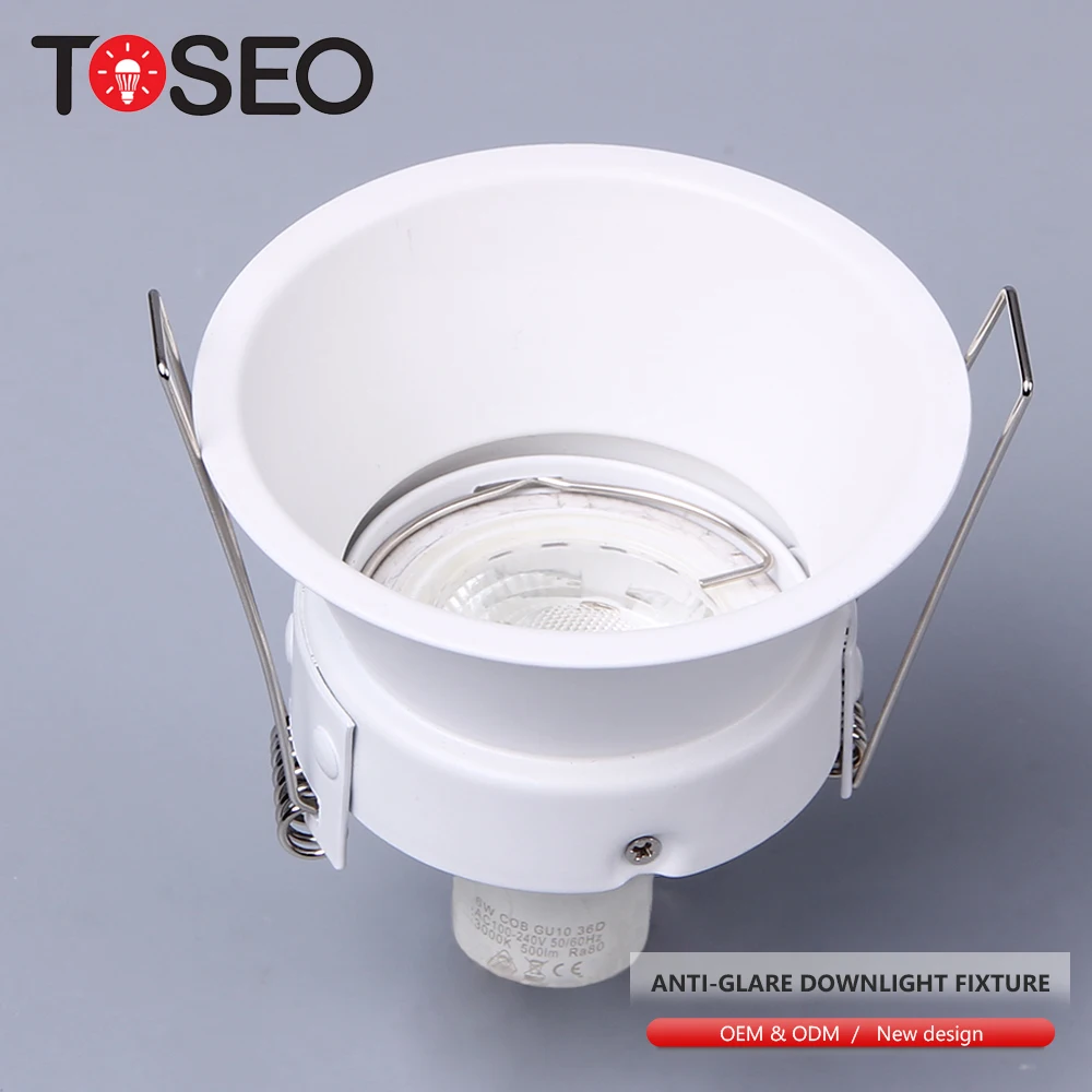 Europe Hot Selling Led Cob Super Slim Bezels Anti Glare Downlights GU10 Commercial Corridor Deep Cup