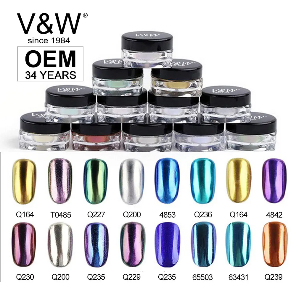 Newest holographic pigment glitter for nail art, holo powder with highest quality