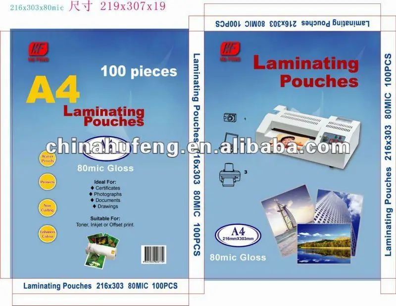 
Laminating sheets 