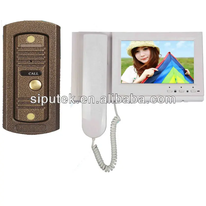 
 7 'Цвет видео домофон commax с 4 проводами установки  