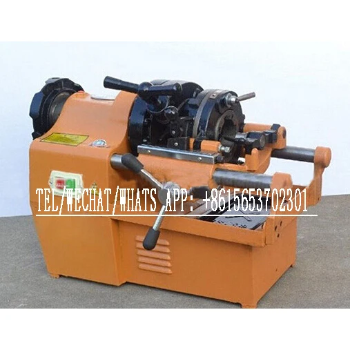 Stainless steel pipe iron pipe cut external thread Threading inner hole chamfering machine