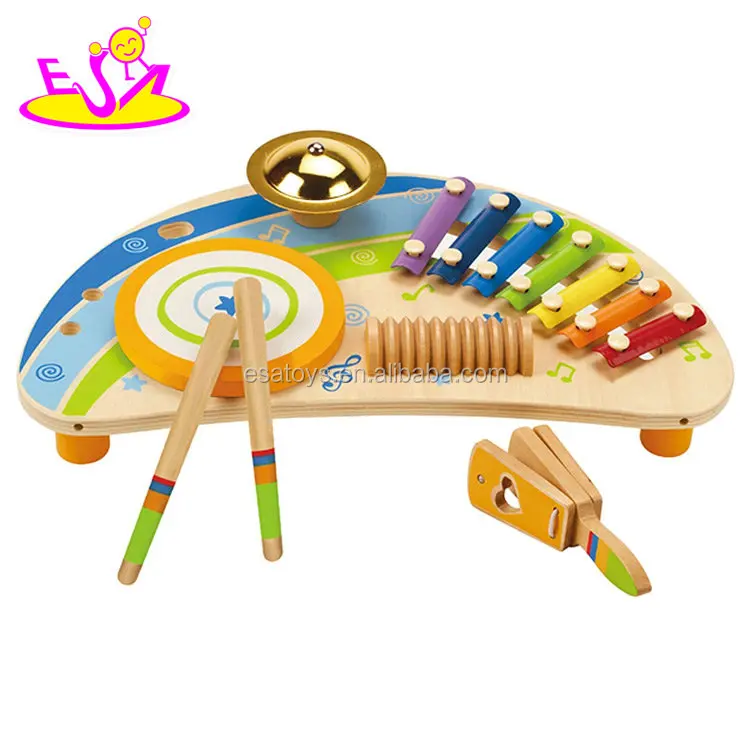 Развивающие музыкальные деревянные игрушечные инструменты для малышей W07A126