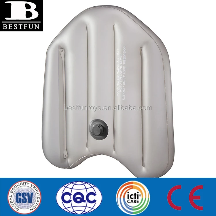 heavy duty thick PVC inflatable kickboard swimmers training tool durable folding portable blow up training aid float