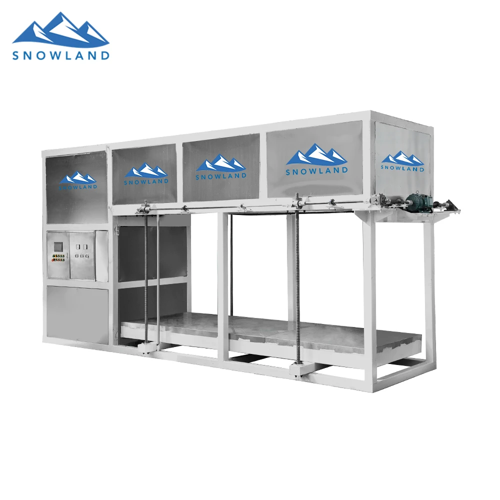 2021 SNOWLAND Opal nugget ice maker with 8 ton capacity block ice  for catering
