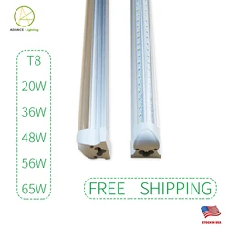 Advance lighting (25 PACK) White light 5ft 48W office Led integrated V shape Tube light SMD2835 240LEDS US stock shop fixture T8