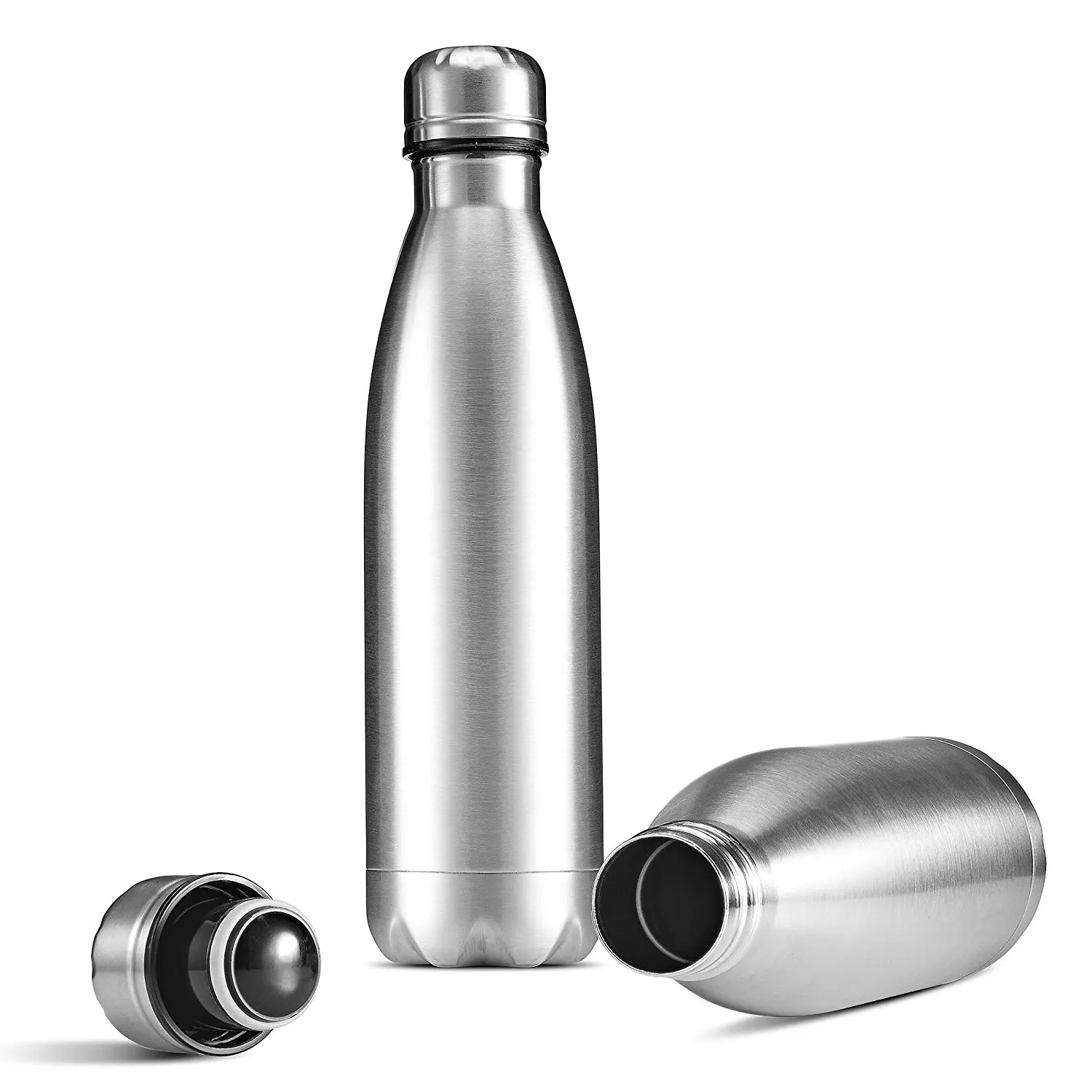 
Eco friendly vacuum sport double wall copper stainless steel thermo cola shape drink insulated water bottles 