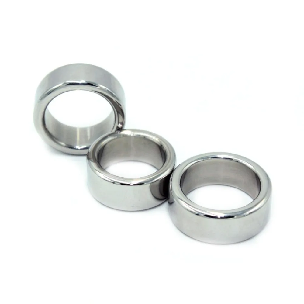 5mm thick stainless steel penis ring for men metal male time delay ball stretcher penis cock ring