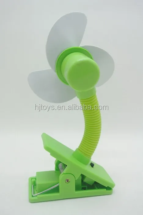 Electronic Fan Toy With 3 Blades Uab With Clip For Baby Stroller Lovely Design Mini With Battery Mac