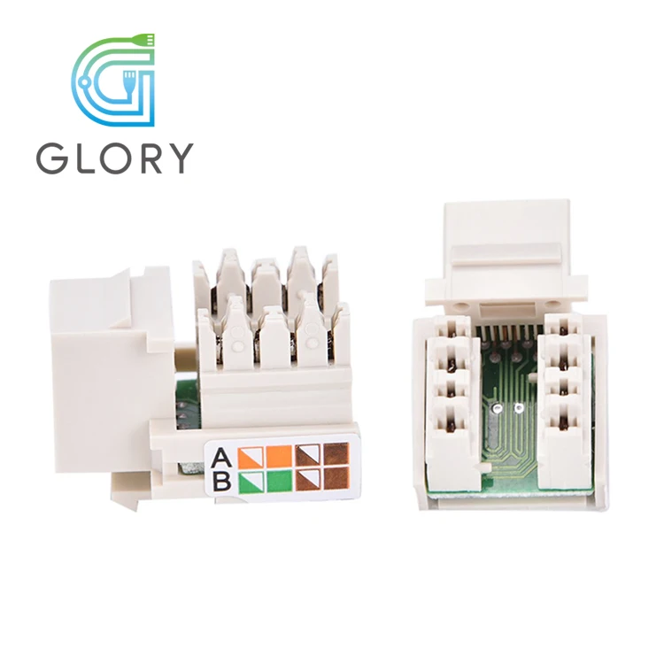 Hot Sale Communication Modular Jack For Internet Connecting  RJ45 Cat5e Keystone Jack