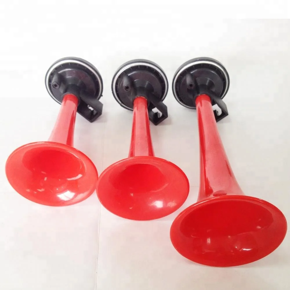 Triple trumpets air horn with compressor for cars