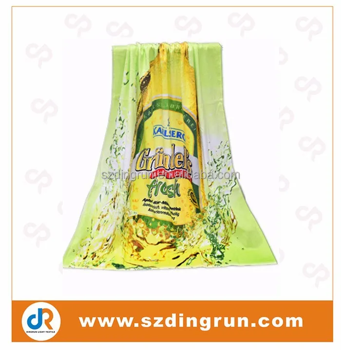 Factory price promotion beer beach towel