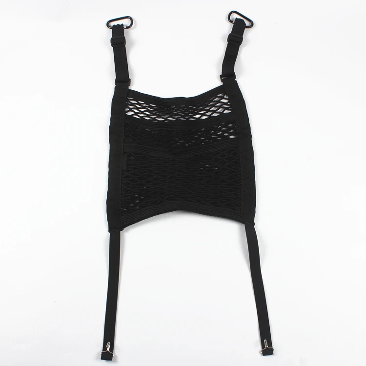 
3-Layer Car Mesh Organizer Seat Back Net Bag Barrier of Backseat Pet Kids 