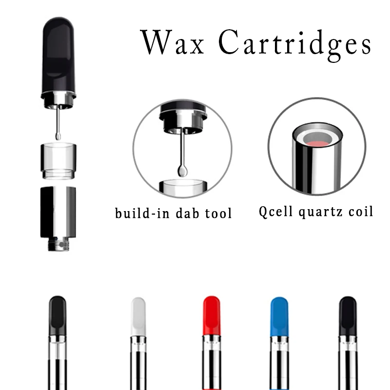 
Free Shipping Build-in Dab Tool With Creative Quartz Coil Vape Airis Quaser Atomizer Glass Tank 510 Thread Wax Cartridges 