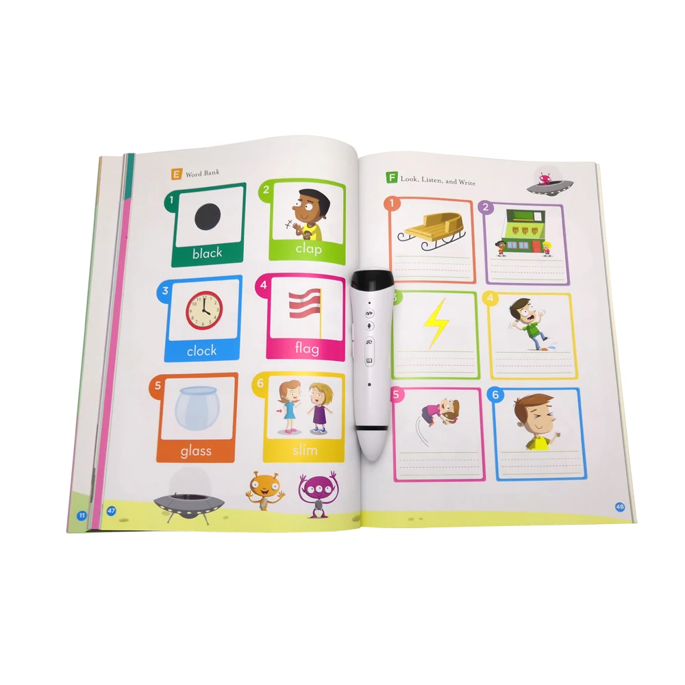 Chinese Children Language Educational English Toys Education Talking Pen Book by Sensor