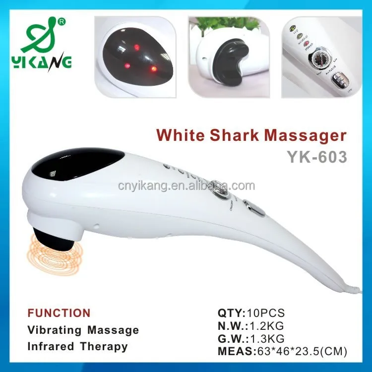 2020 Hotsale electric personal massager shark vibrating massage hammer infrared handheld massager hammer