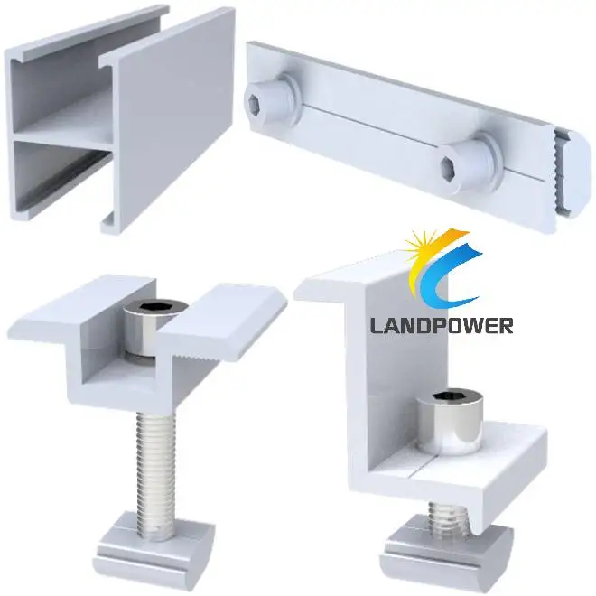 Hot Sell Aluminum Oem Solar Mounting Standing Seam Tin Metal Roof Clamps For Pv Panel Module