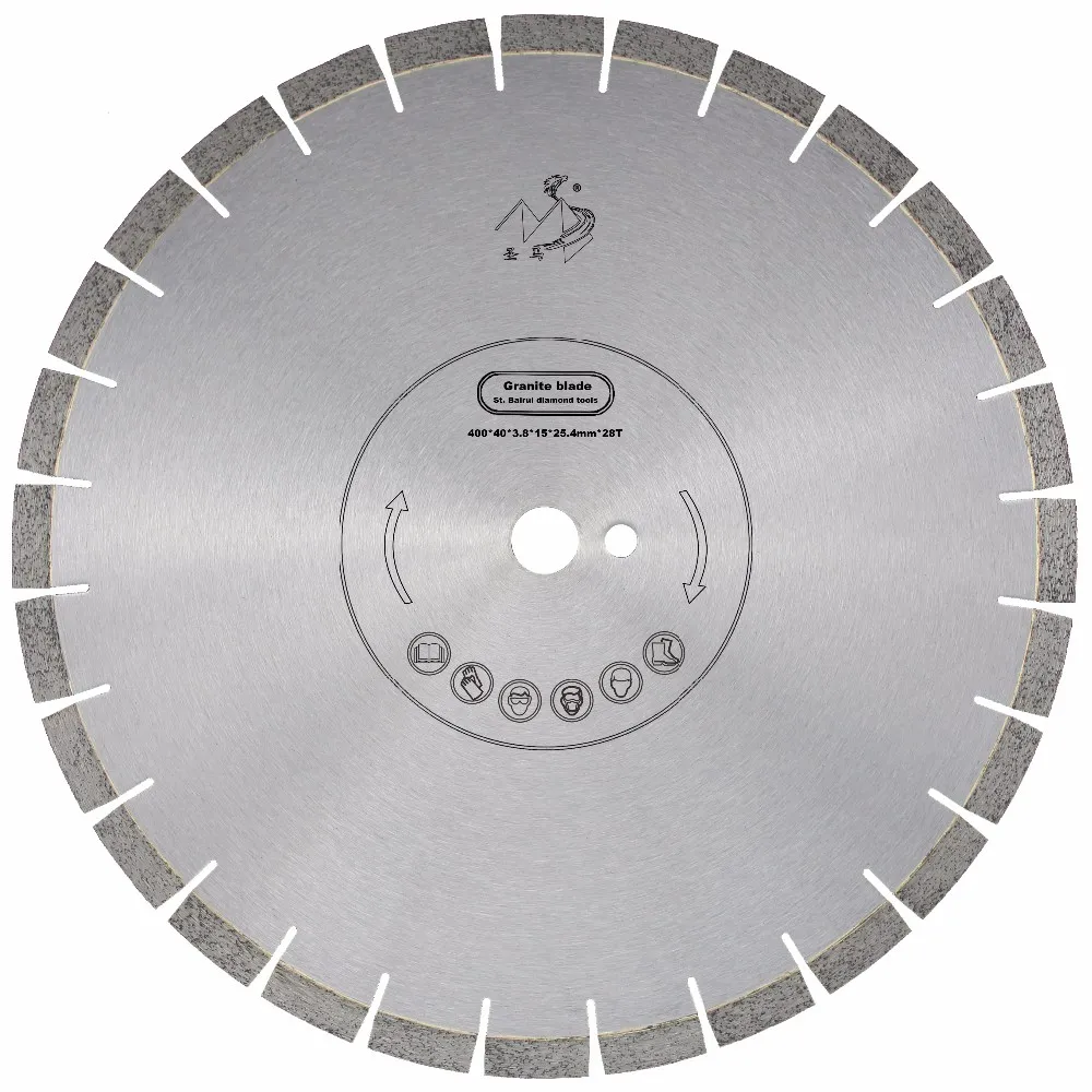 250-800mm silent core granite diamond circular saw blade cutting disc for bridge cutting machine