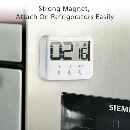 Large Display Interval Timer Gym Countdown Digital Timer Battery Powered Refrigerator Digital Millisecond Kitchen Sport CN;GUA