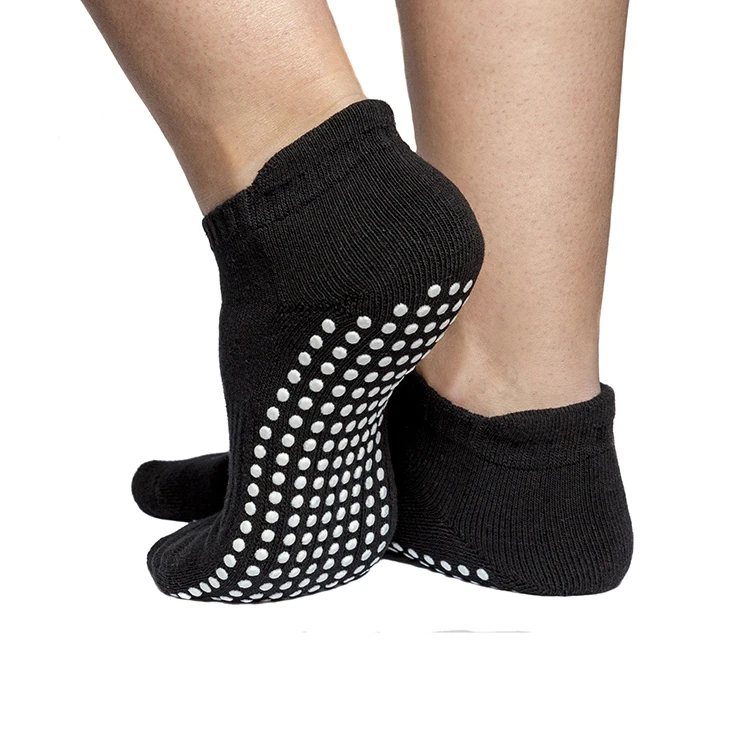 Custom 100% Cotton Non Slip Straps Yoga Socks for Women Summer Anti-slip Ballet Dance Barefoot Grips Pilates Socks