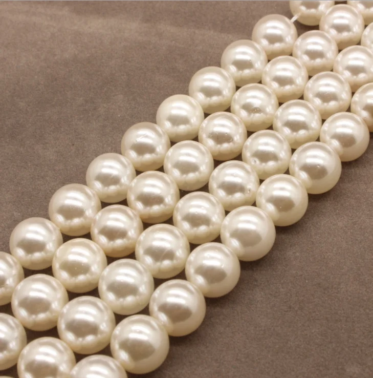 
Fashion jewelry pearl China Yiwu beads for jewelry making round Seashell pearls beads 
