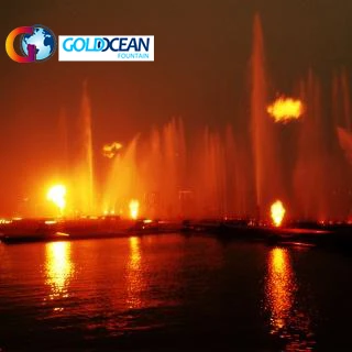 Water Mixed Fire Fountain Nozzle Fire Fountain