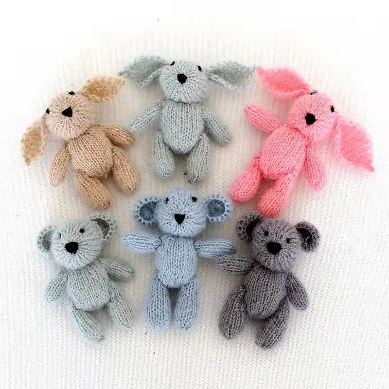 Crochet Baby Lion Toy Hand made Mini Lion Newborn Knitted Animals Dolls Stuffed Baby Toys Photography Props Baby Birthday Gift