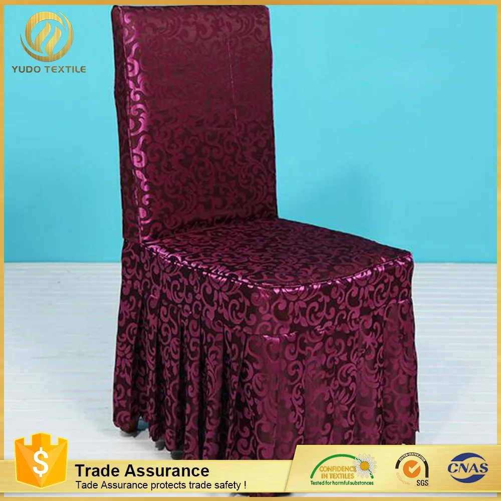 
amazing quality 100% Polyester Hotel Chair salon chair cover 