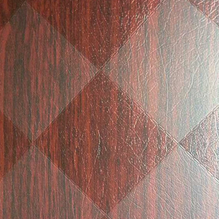 Press mould for melamine leather texture laminate