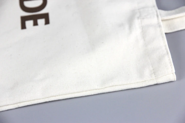 100% custom printed logo standard size shopping  bag cotton gift grocery hand bag