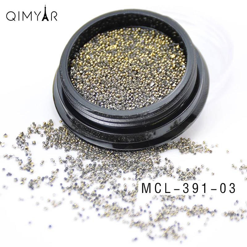 2019 новый дизайн, 3D смешанные микробусины и циркониевые Стразы для дизайна ногтей, икра для украшения ногтей