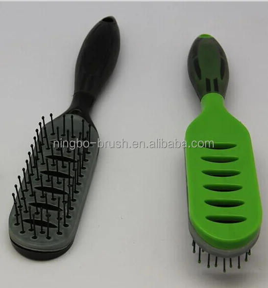 
professional plastic wholesale professional hair removeable brush self cleaning hair brush with spray pump 
