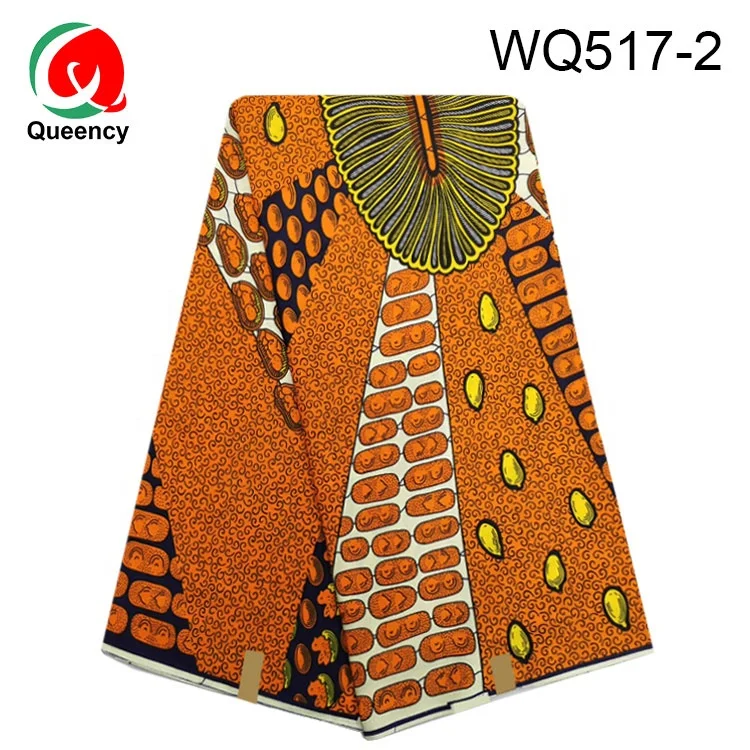 
Queency High Quality Wax Printed African Ankara Cotton Fabric 