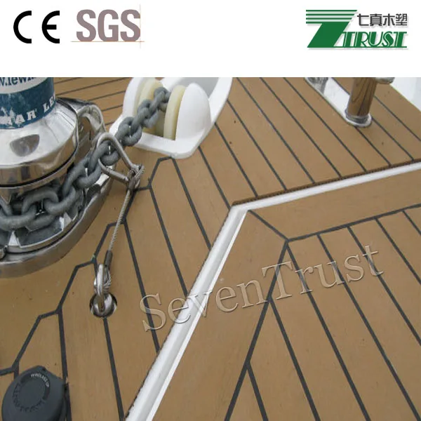 PVC marine synthetic teak deck 100% PVC material ship soft deck
