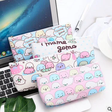 
customized accept cute pu leather students pencil case from yiwu factory 