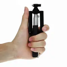New Super Mini Built-in Shutter Extendable Self Selfie Stick Monopod Cable Holder for iPhone Android smartphone monopod mirrorA7