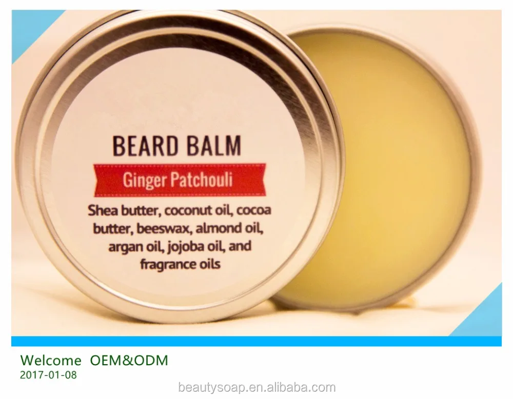 2022  Hot Sell !OEM factory competitive price men Ginger Patchouli beard balm/wax