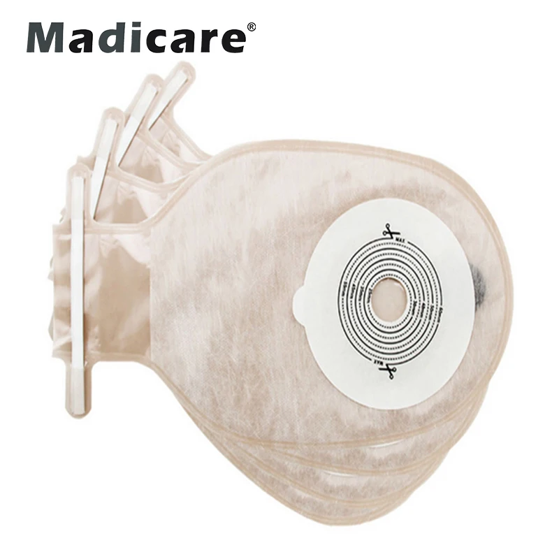 20-60mm China Wholesale Disposable Hydrocolloid adhesive One pieces system barrier colostomy ostomy bag