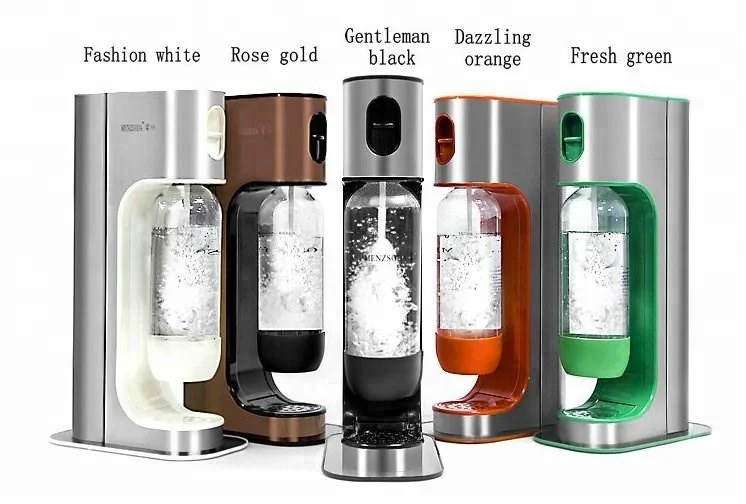stainless steel soda water maker machine sparkling water machine automatic pressure relief