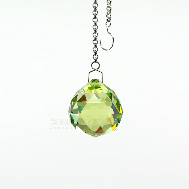 
Wholesale 30mm K9 high quality colorful chandelier Lighting Crystal Prism Ball Hanging Pendant 1 set of 12 colors 