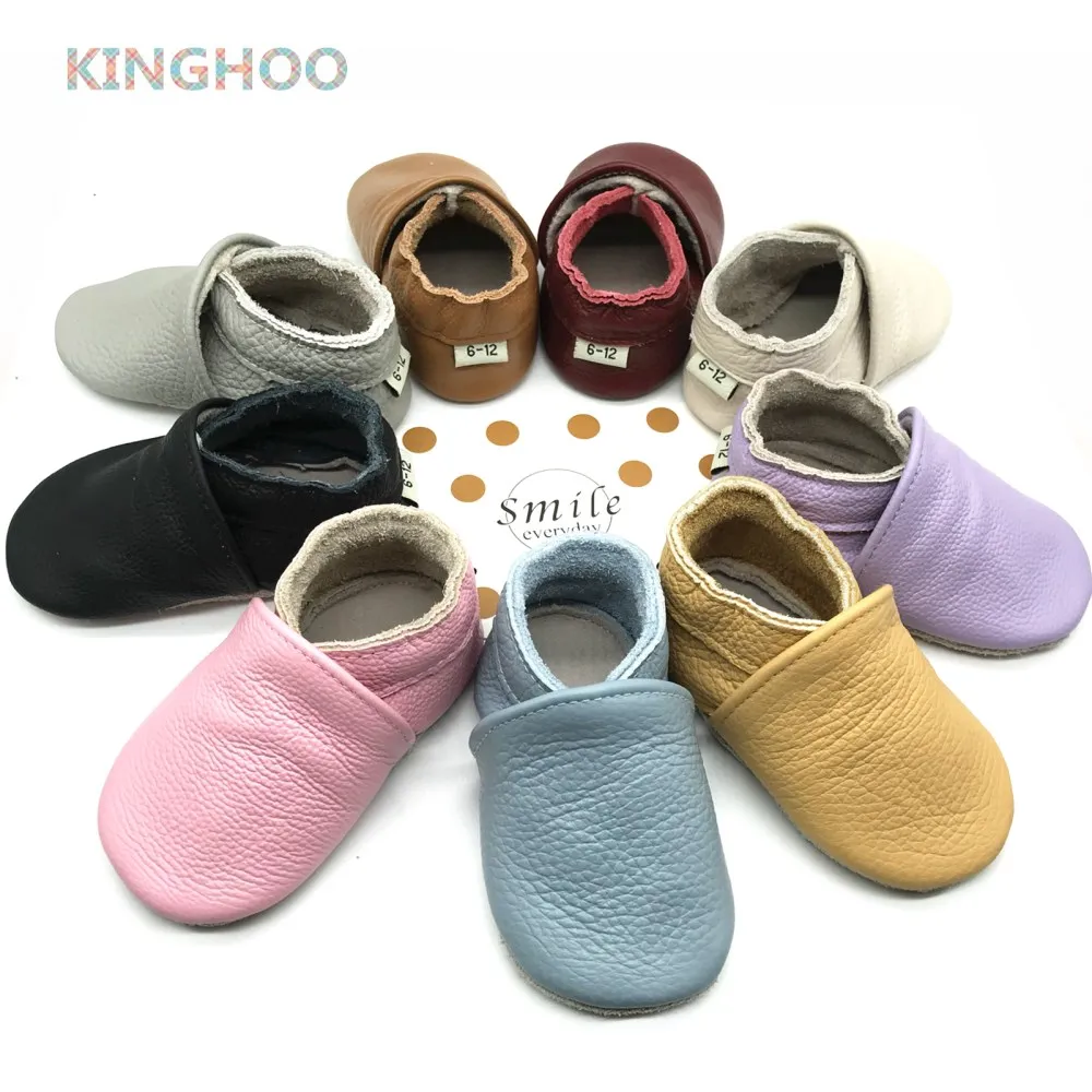 
Soft sole Leather Baby Shoes Moccasins Shoes Baby Crib shoes For Boys Girls 