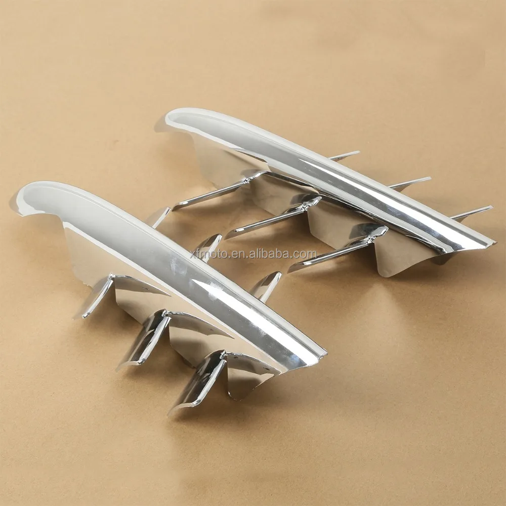 TCMT Chrome Shark Gills Fairing Accents For Honda Goldwing GL1800 GL 1800 2001-2010 XF29011919-E